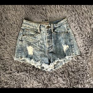 Guess High Waisted Denim Shorts